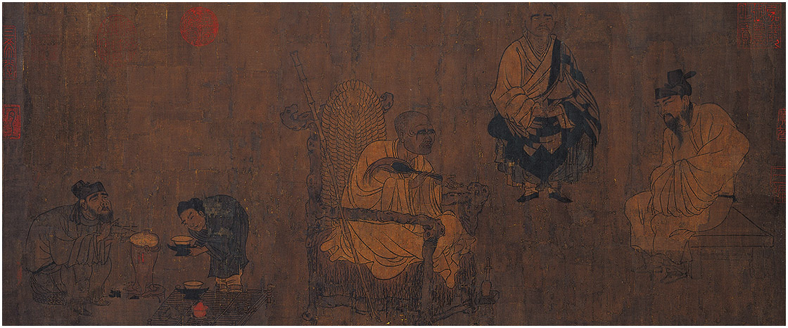 Тан. Янь Либэнь. Свиток на шелку. Из собраний Тайбэйского Музея Гугун