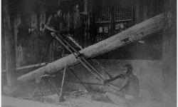 Китайские плотники за работой. Фотография конца 19 века.